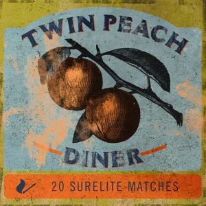 Twin Peach Diner Matchbook