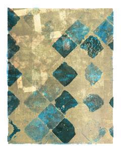Block Print Patterns Blue 1