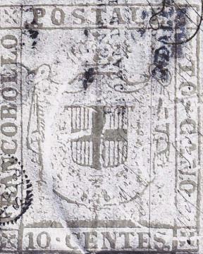 10 Centes Stamp-Blue