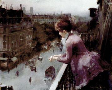 A Young Lady Looking Towards the Chatelet