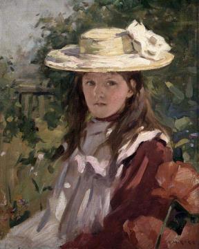 Young Girl in a Panama Hat