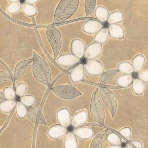 White Blossoms on Suede I