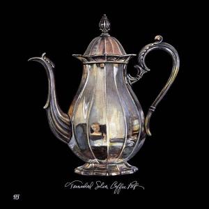 Tarnished Silver Coffee Pot