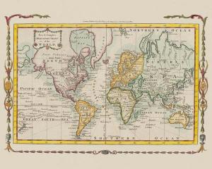 New & Complete Mercator Chart of the World