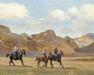 Cowboy And Landscape IV