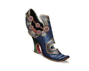 Period Shoe: No. 1 Multi-Colored High-Heeled