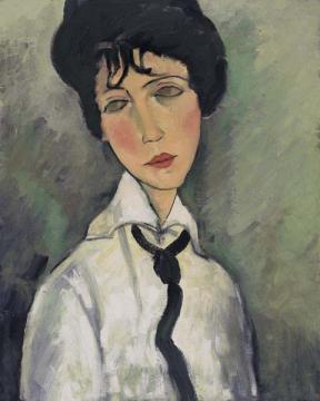Modigliani Study with Black Tie