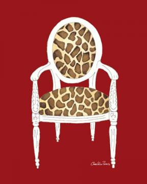 Giraffe Chair on Red