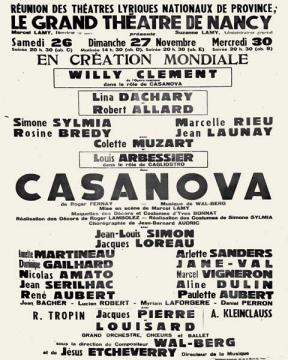 Casanova Theater Poster