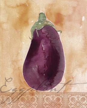 Watercolor Eggplant