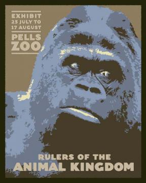 Gorilla Zoo Poster