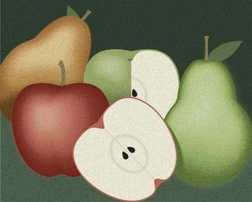 Apples & Pears Still Life