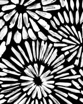 Brush Pattern Flowers 1