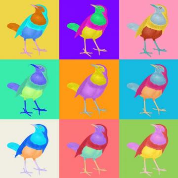 Pop Art Bird 2