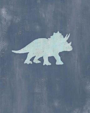 Blue Dinosaur Triceratops