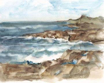 Coastal Watercolor VI