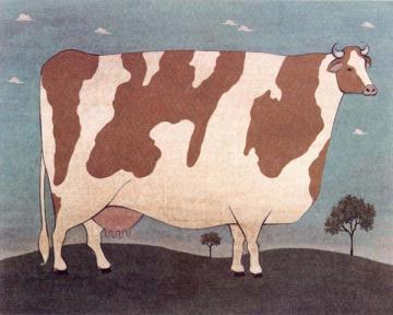 Americana Cow: Brown and White No. 2