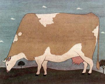 Americana Cow: Brown and White No. 1